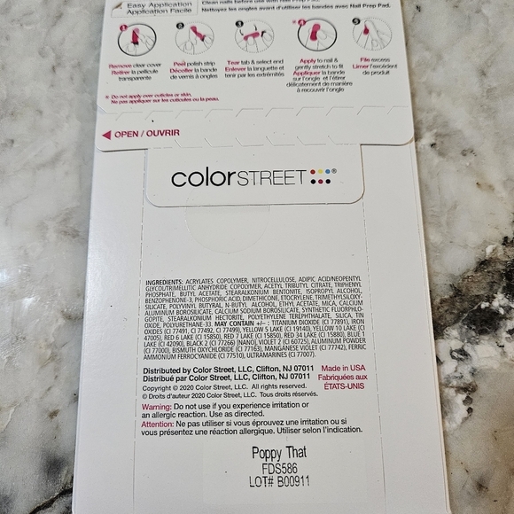 Color Street Nail Polish Strips-Retired-Poppy That - Picture 3 of 3